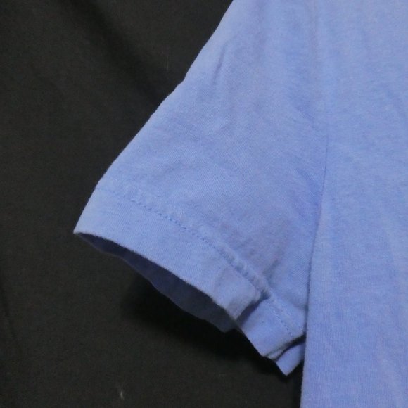 TOMMY HILFIGER | Custom Fit | medium | Light Blue Graphic Tee | 100% Cotton - Picture 3 of 13